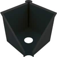 Boîte à notes helit 250 feuilles Noir PS (Polystyrène) 12,7 x 12,7 x 12 cm