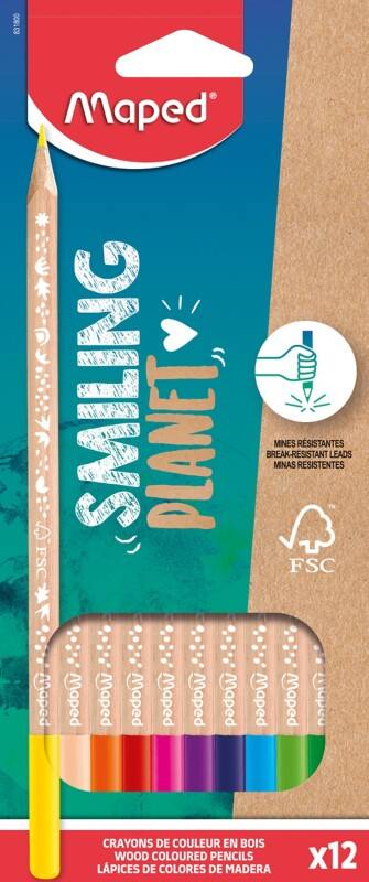 Crayons de couleur Maped Assortiment 12 Unités
