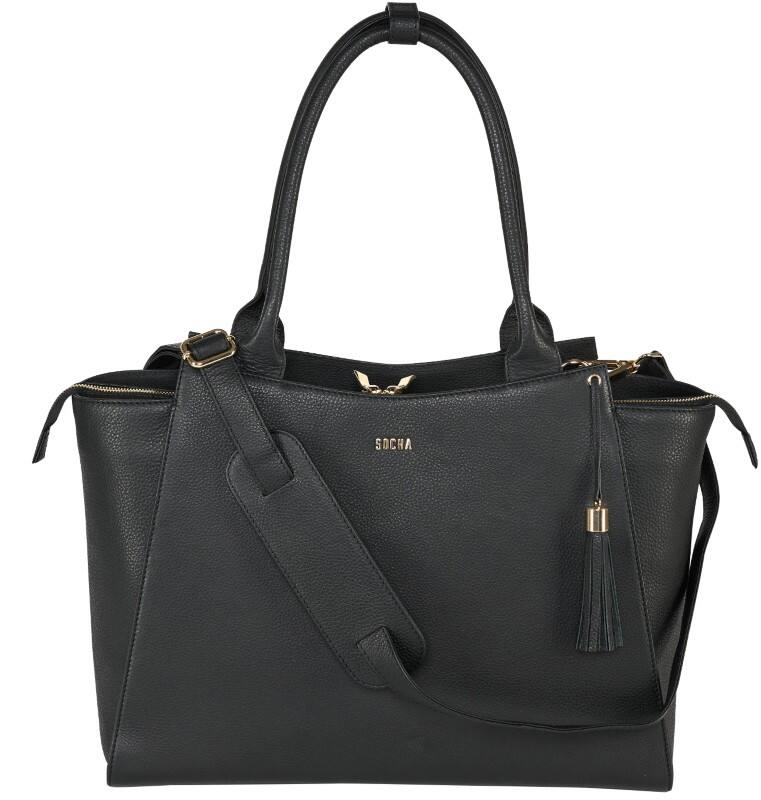 Sac pour ordinateur portable SOCHA 17,3" 44 x 13 x 31,5 cm Cuir Noir