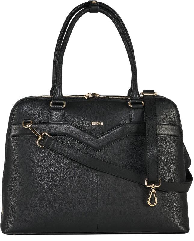 Sac pour ordinateur portable SOCHA 15,6" 44 x 13 x 31,5 cm Cuir Noir