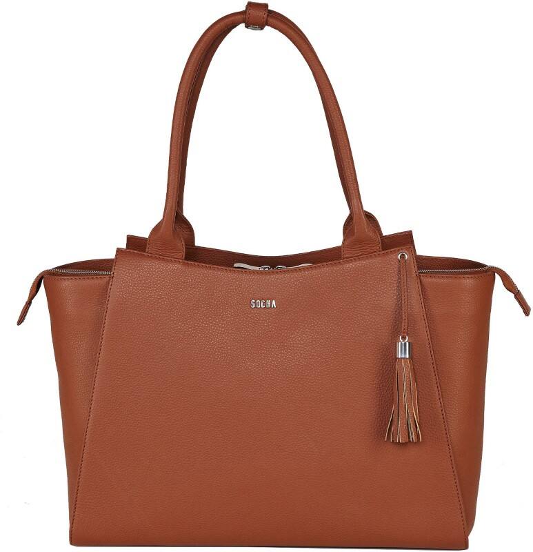 Sac pour ordinateur portable SOCHA 17,3" 44 x 13 x 31,5 cm Cuir Brun