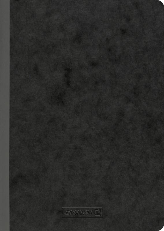 BRUNNEN Schrijfblok A5 Gelinieerd Softcover Soepele kaft Zwart Niet geperforeerd 192 Pagina's 96 Vellen