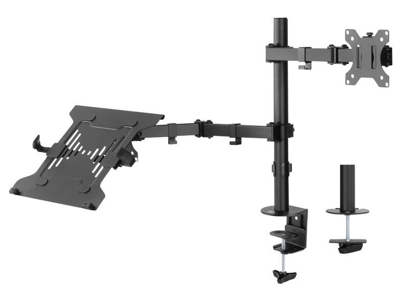 ACT AC8305 Monitorstandaard Hoogteverstelbaar 32 " 30 x 11,6 x 46,5 mm Zwart Laptophouder, 1 scherm