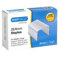 Rapesco Nietjes 26/6 S11662Z3 Staal Zilver 5000 Stuks