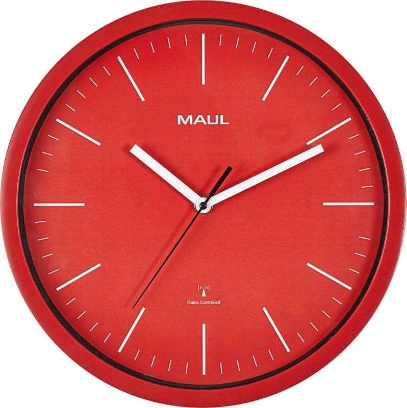 Maul MAULjump Wandklok 9053425 Rood