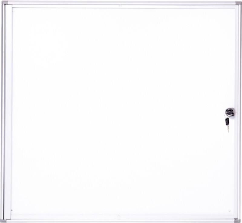 Vitrine Maul MAULextraslim Magnétique 6 x A4 Verrouillable Intérieur 71 (L) x 65,1 (H) cm Argenté