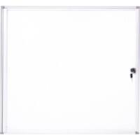 Maul MAULextraslim Vitrine Magnetisch 6 x A4 Afsluitbaar Binnen 71 (B) x 65,1 (H) cm Zilver