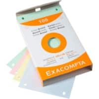 Fiches Exacompta 13659E A6 Assortiment 10,7 x 15 x 2,5 cm 10 unités