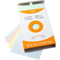 Exacompta Indexkaarten 13852X 100 x 150 mm Kleurenassortiment 10,2 x 15,3 x 2,5 cm Pak van 10