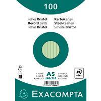Exacompta Indexkaarten 10848SE A5 Groen 15 x 21,2 x 2,5 cm Pak van 10