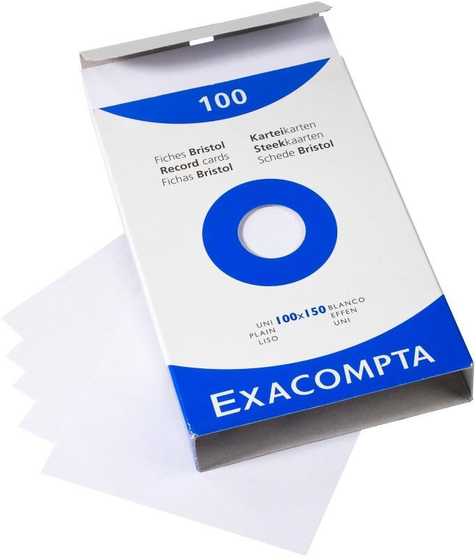 Fiches Exacompta 13302E 100 x 150 mm Blanc 10,2 x 15,3 x 2,5 cm 10 unités