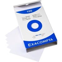 Fiches Exacompta 13302E 100 x 150 mm Blanc 10,2 x 15,3 x 2,5 cm 10 unités
