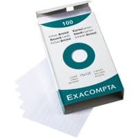 Fiches Exacompta 13801X Blanc 7,7 x 12,9 x 2,5 cm 10 unités