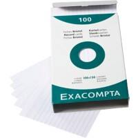 Exacompta Indexkaarten 13802X A6 Wit 10,2 x 15,3 x 2,5 cm Pak van 10