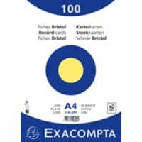 Fiches Exacompta 10326E A4 Jaune 21 x 29,7 x 2,3 cm 10 unités