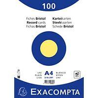 Exacompta Indexkaarten 10326E A4 Geel 21 x 29,7 x 2,3 cm Pak van 10