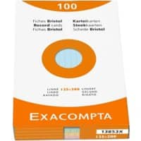 Fiches Exacompta 13853X 125 x 200 mm Assortiment 12,7 x 20,3 x 2,5 cm 12 unités