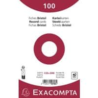 Fiches Exacompta 10703E 125 x 200 mm Blanc 12,7 x 20,3 x 2,5 cm 12 unités