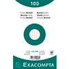 Exacompta Indexkaarten 10803X 125 x 200 mm Wit 12,7 x 20,3 x 2,5 cm Pak van 12