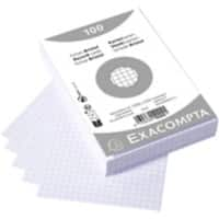 Fiches Exacompta 10202E 100 x 150 mm Blanc 10,2 x 15,3 x 2,5 cm 20 unités