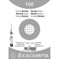 Fiches Exacompta 10209E A6 Blanc 10,7 x 15 x 2,5 cm 20 unités