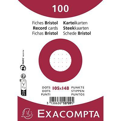 Exacompta Indexkaarten 10709E A6 Wit 10,7 x 15 x 2,5 cm Pak van 20