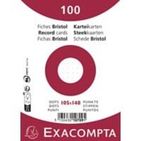 Fiches Exacompta 10709E A6 Blanc 10,7 x 15 x 2,5 cm 20 unités