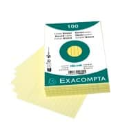 Fiches Exacompta 10829SE A6 Jaune 10,7 x 15 x 2,5 cm 20 unités