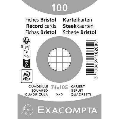 Fiches Exacompta 10200SE 74 x 105 mm Blanc 7,4 x 10,5 x 2,3 cm 40 unités