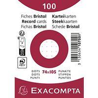 Fiches Exacompta 10700SE 74 x 105 mm Blanc 7,4 x 10,5 x 2,5 cm 40 unités