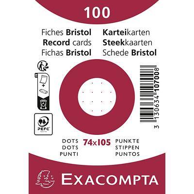 Fiches Exacompta 10700SE 74 x 105 mm Blanc 7,4 x 10,5 x 2,5 cm 40 unités