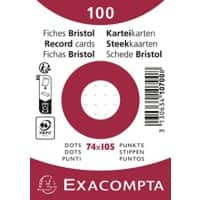 Fiches Exacompta 10700SE 74 x 105 mm Blanc 7,4 x 10,5 x 2,5 cm 40 unités