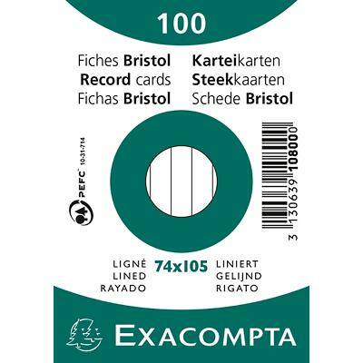 Fiches Exacompta 10800SE A7 Blanc 7,4 x 10,5 x 2,3 cm 40 unités