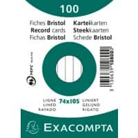 Fiches Exacompta 10800SE A7 Blanc 7,4 x 10,5 x 2,3 cm 40 unités