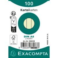 Exacompta Indexkaarten 38083SB A8 Groen 5,2 x 7,4 x 2,3 cm Pak van 48