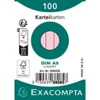 Fiches Exacompta 38085SB A8 Rose 5,5 x 7,4 x 2,3 cm 48 unités