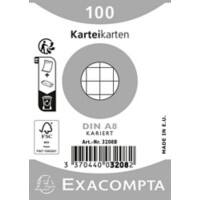 Exacompta Indexkaarten 3208B A8 Wit 5,2 x 7,4 x 2,3 cm Pak van 48