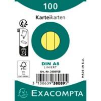 Fiches Exacompta 38089SB A8 Jaune 5,2 x 7,4 x 2,3 cm 48 unités