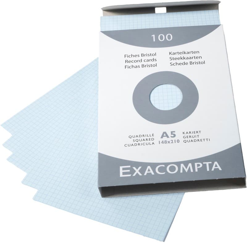 Exacompta Indexkaarten 13218E A5 Hemelsblauw 15 x 21,2 x 2,5 cm