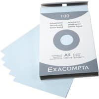 Fiches Exacompta 13218E A5 Bleu ciel 15 x 21,2 x 2,5 cm