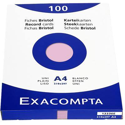 Exacompta Indexkaarten 13336E A4 Roze 21,3 x 30 x 2,5 cm