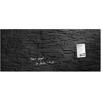 Tableau magnétique en verre Sigel Artverum Magnétique Simple face 130 (L) x 55 (H) cm Anthracite