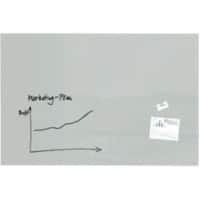 Sigel Artverum Glasbord Magnetisch Enkel 150 (B) x 100 (H) cm Grijs