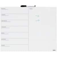 Planning hebdomadaire DESQ 4218 Blanc 50 x 40 cm