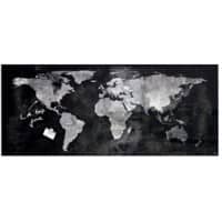 Tableau magnétique en verre Sigel Montage mural Magnétique Single 130 (L) x 55 (H) cm Noir