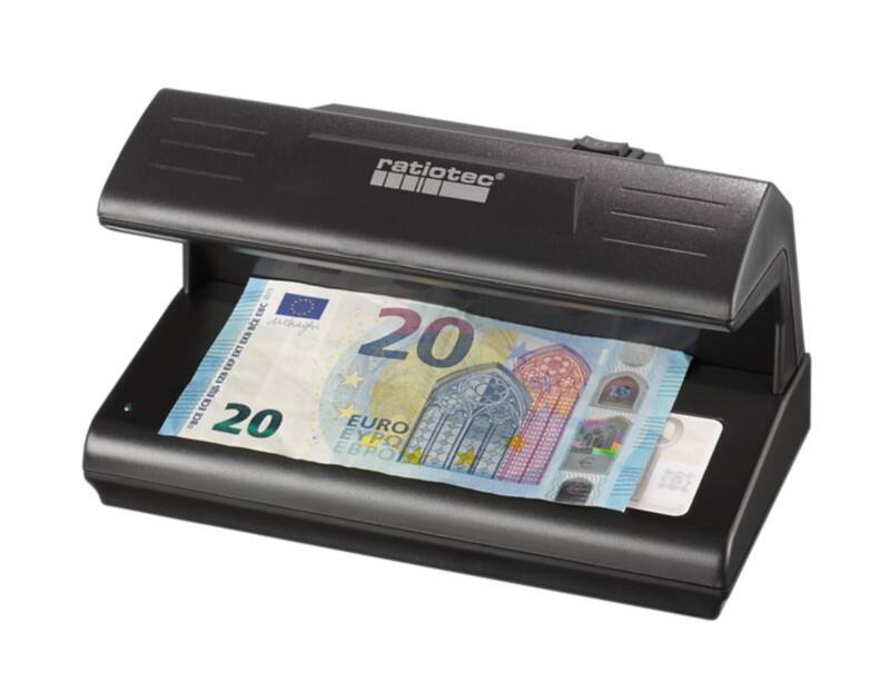 Détecteur de faux billets ratiotec 185 UV-LED Noir
