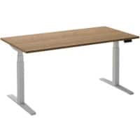 Ceha Adjust 2 Plus Elektrisch hoogteverstelbaar Zit-sta-bureau Rechthoekig Tabak Eiken T-Voet 1,600 (B) x 800 (D) x 1,300 (H) mm Melamine, metaal