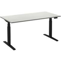 Bureau assis-debout Ceha Adjust 2 Plus Rectangulaire Blanc T-Pied 1800 (L) x 900 (P) x 1300 (H) mm Mélamine, Métal