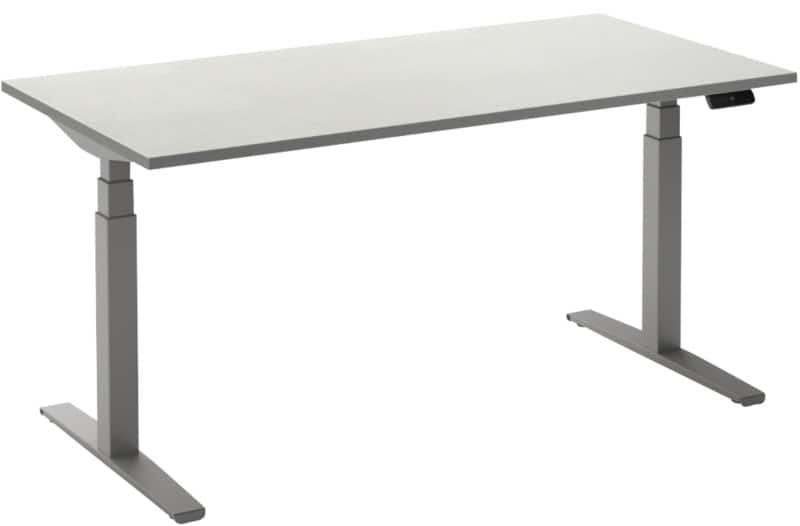 Ceha Adjust 2 Plus Elektrisch hoogteverstelbaar Zit-sta-bureau Rechthoekig Wit T-Voet 1,800 (B) x 900 (D) x 1,300 (H) mm Melamine, metaal