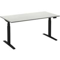 Bureau assis-debout Ceha Adjust 2 Plus Rectangulaire Blanc T-Pied 2000 (L) x 800 (P) x 1300 (H) mm Mélamine, Métal